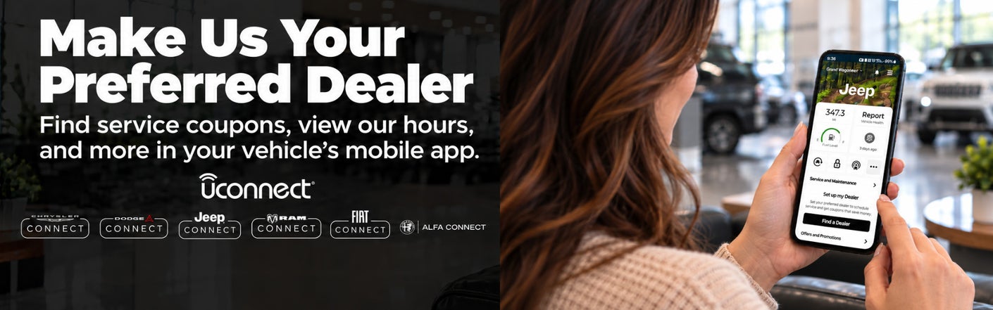 uconnect® make us your preferred dealer | Wooster Chrysler Jeep Dodge Ram in Wooster OH