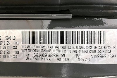 2019 Jeep Wrangler Sport S