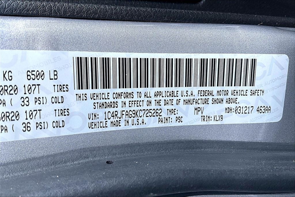 2019 Jeep Grand Cherokee Altitude