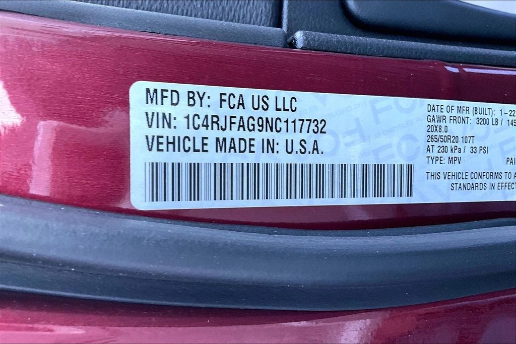 2022 Jeep Grand Cherokee WK Laredo X