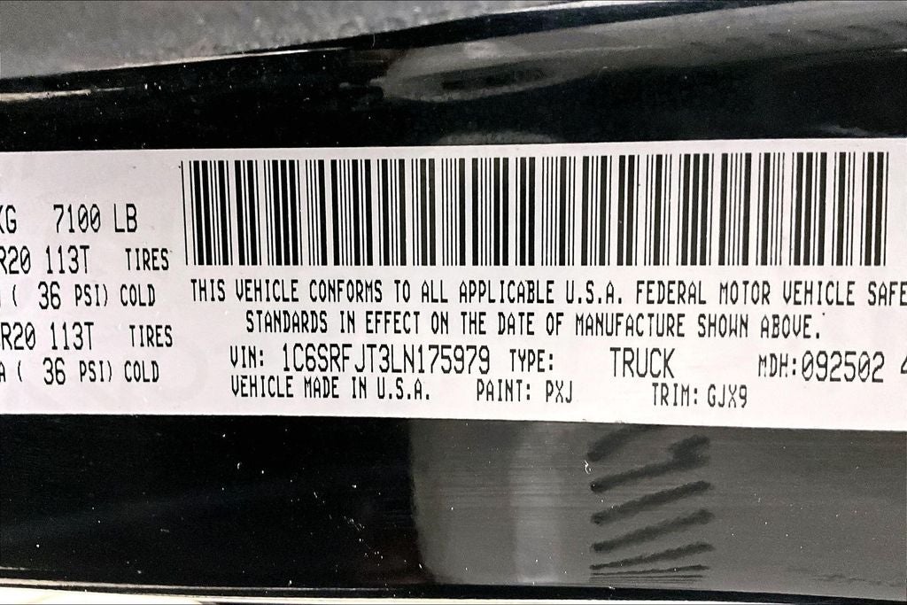 2020 RAM 1500 Laramie