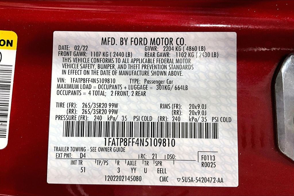 2022 Ford Mustang GT Premium