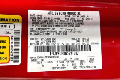 2016 Ford Mustang EcoBoost Premium