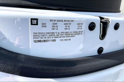 2006 Pontiac Solstice 2dr Convertible