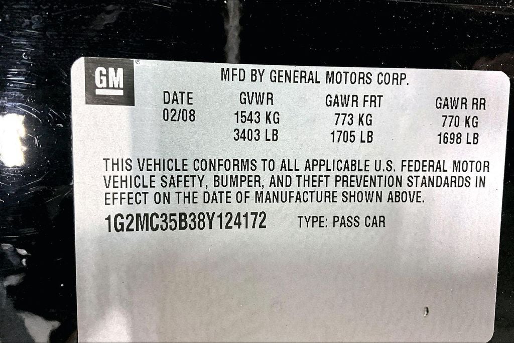 2008 Pontiac Solstice Base