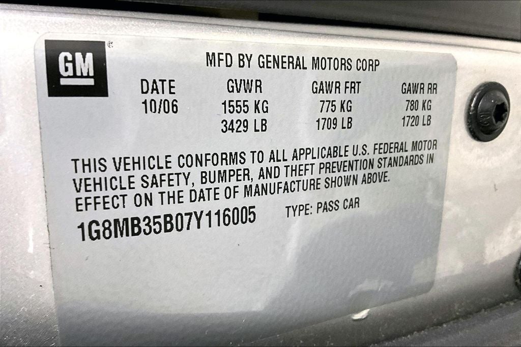 2007 Saturn Sky Base