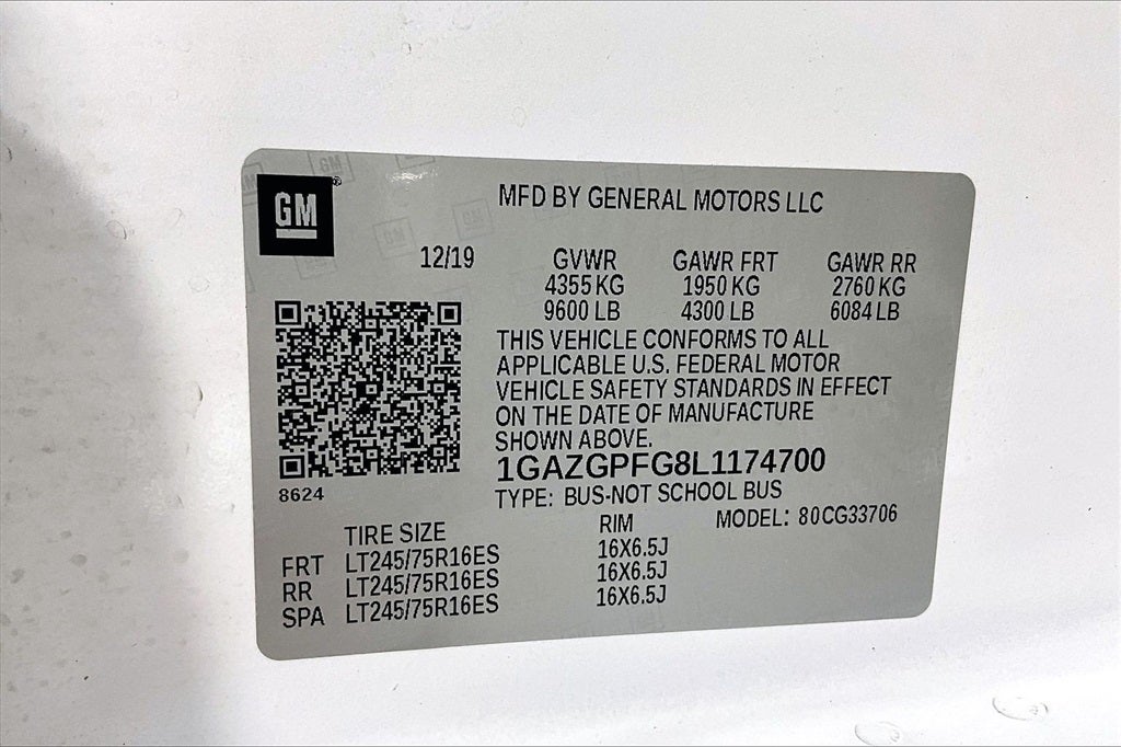 2020 Chevrolet Express Passenger LT Passenger