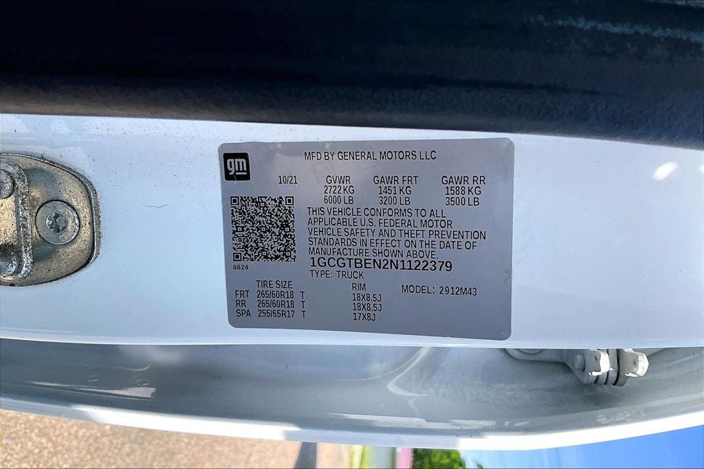 2022 Chevrolet Colorado Work Truck