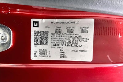 2021 Chevrolet Colorado Work Truck