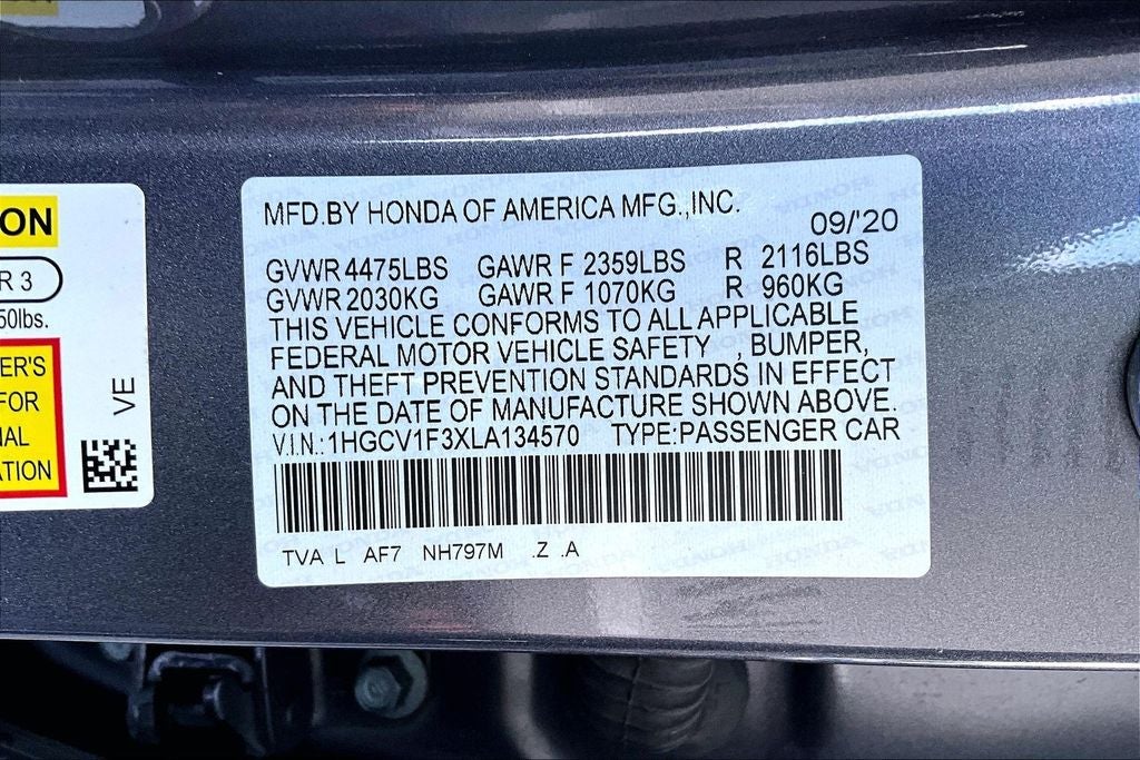 2020 Honda Accord Sport