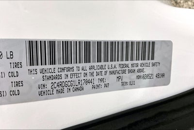 2020 Dodge Grand Caravan SXT