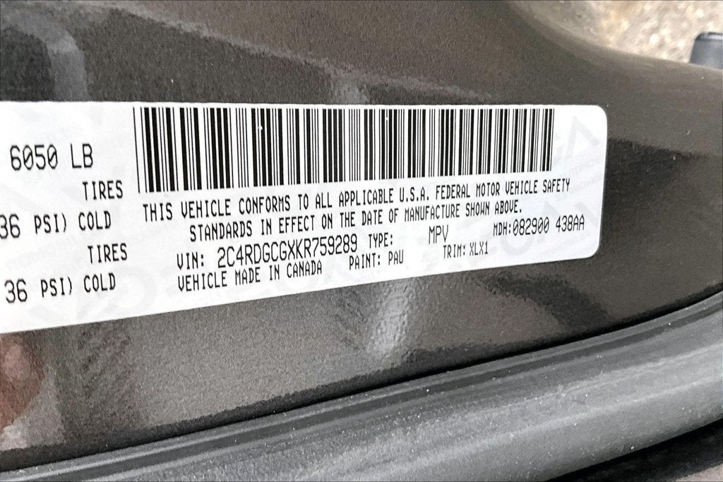 2019 Dodge Grand Caravan SXT