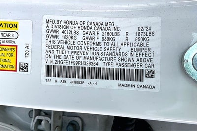 2024 Honda Civic Sedan Touring