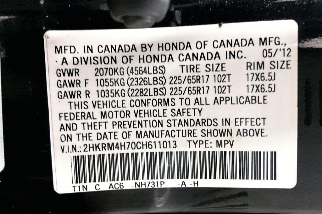 2012 Honda CR-V EX-L