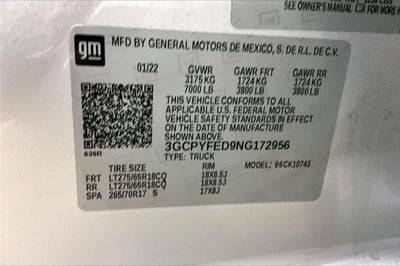 2022 Chevrolet Silverado 1500 LTD LT Trail Boss