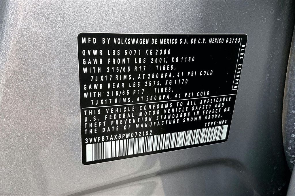 2023 Volkswagen Tiguan 2.0T S