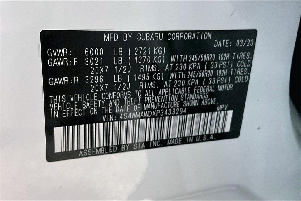 2023 Subaru Ascent Touring