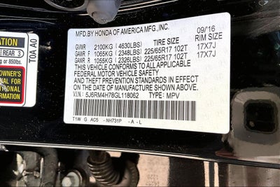2016 Honda CR-V EX-L