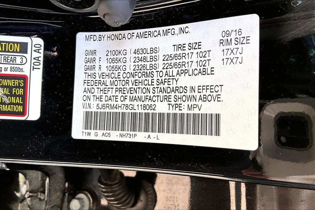 2016 Honda CR-V EX-L