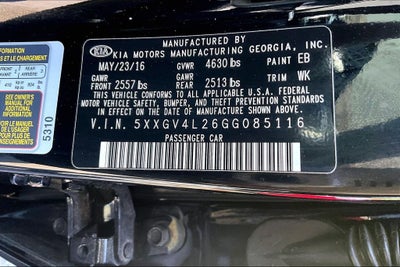 2016 Kia Optima SXL Turbo