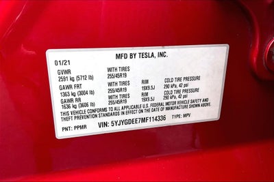 2021 Tesla Model Y Long Range