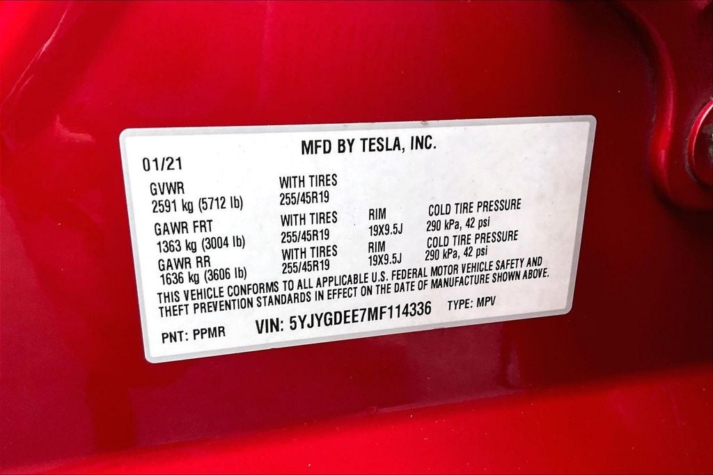 2021 Tesla Model Y Long Range