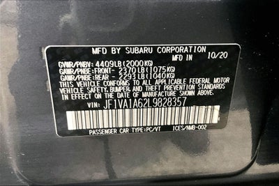 2020 Subaru WRX Base