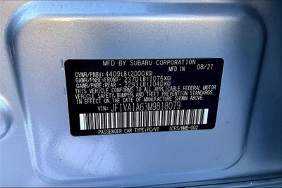 2021 Subaru WRX Base