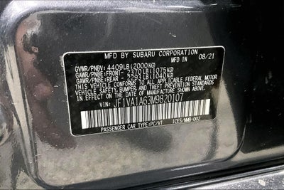 2021 Subaru WRX Base