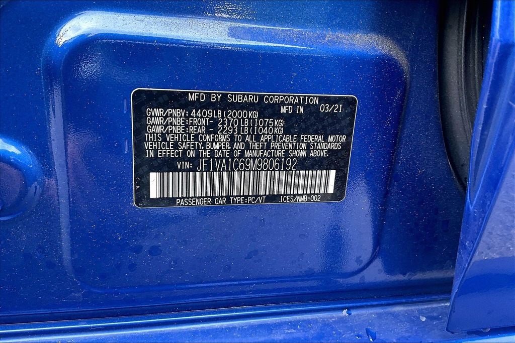 2021 Subaru WRX Premium