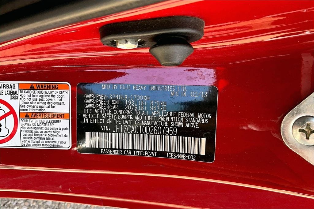 2013 Subaru BRZ Limited