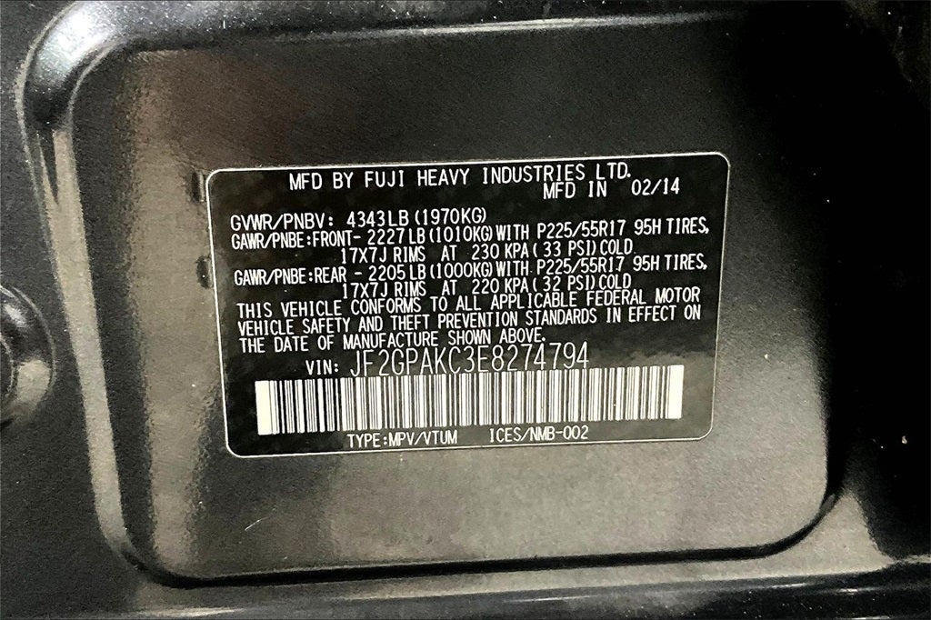 2014 Subaru XV Crosstrek 2.0i Limited