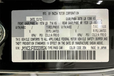 2013 Mazda Mazda MX-5 Miata Sport