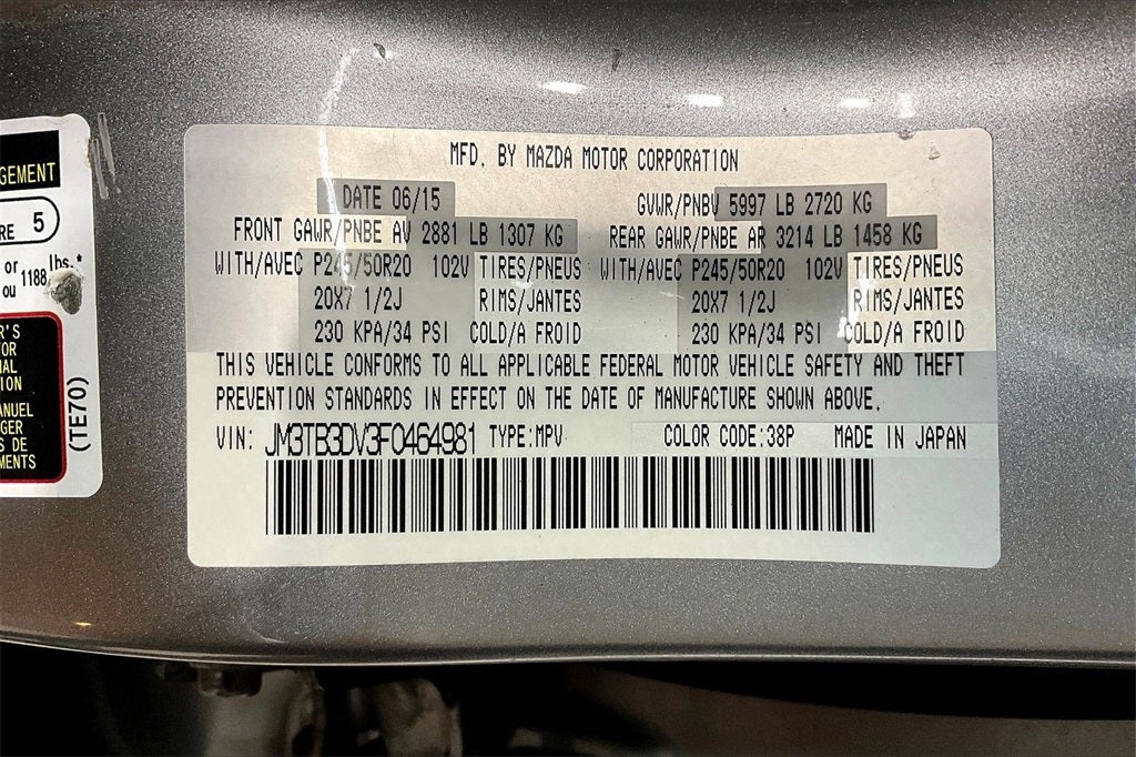 2015 Mazda Mazda CX-9 Grand Touring