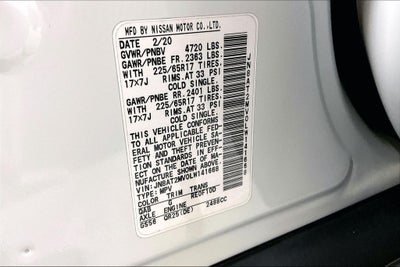 2020 Nissan Rogue SV