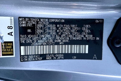 2011 Toyota FJ Cruiser Base
