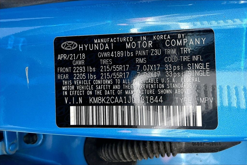 2018 Hyundai Kona SEL