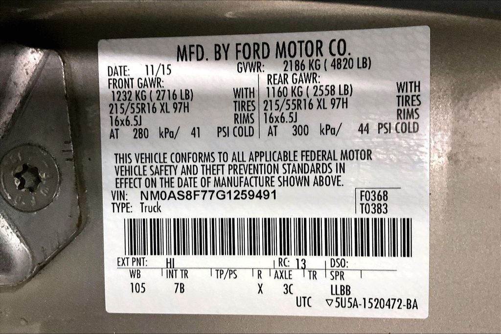 2016 Ford Transit Connect XLT