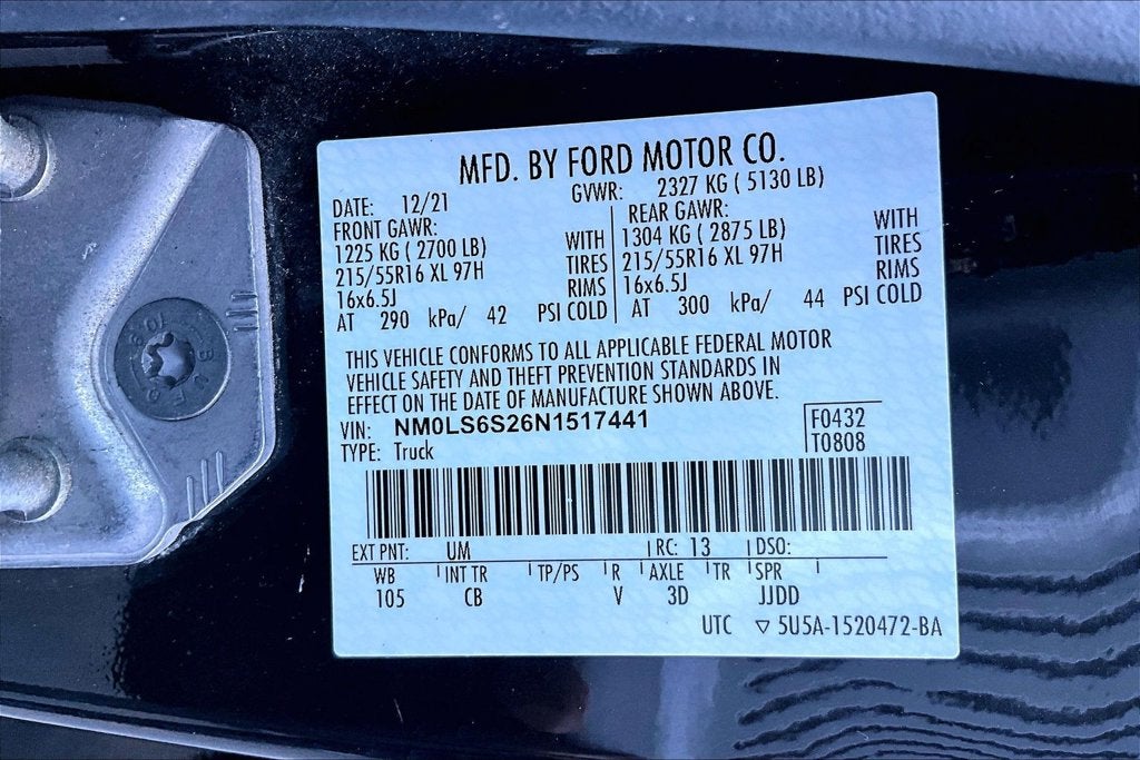 2022 Ford Transit Connect XL
