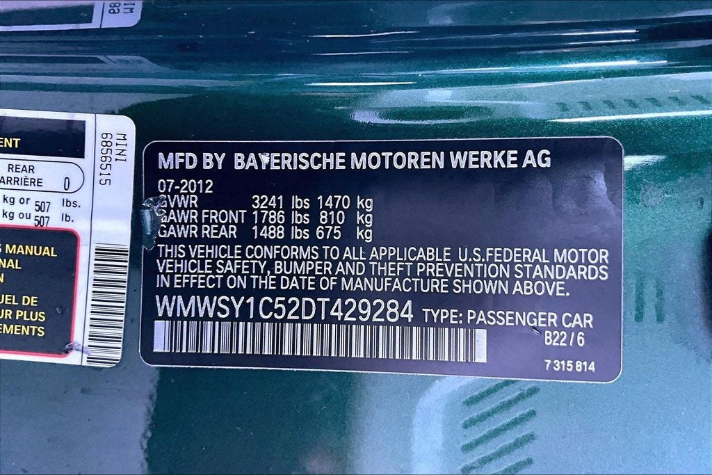 2013 MINI Roadster Base