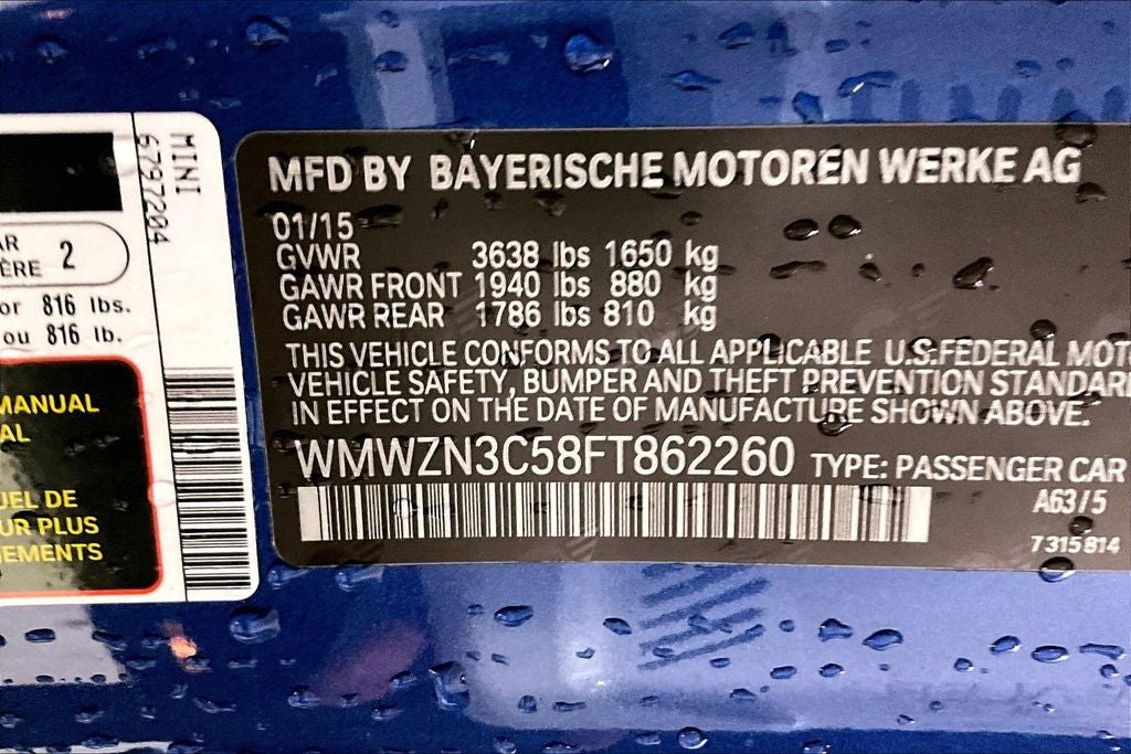 2015 MINI Convertible 2dr