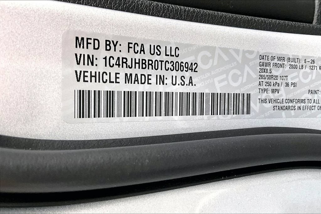 2026 Jeep Grand Cherokee Limited Reserve