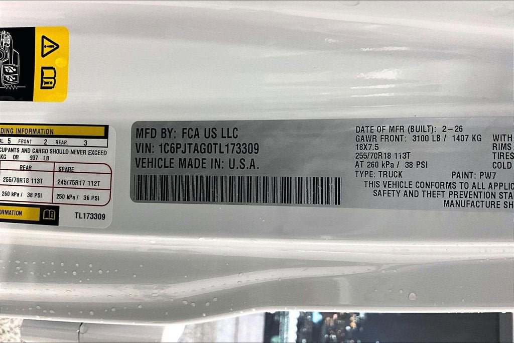 2026 Jeep Gladiator Sahara