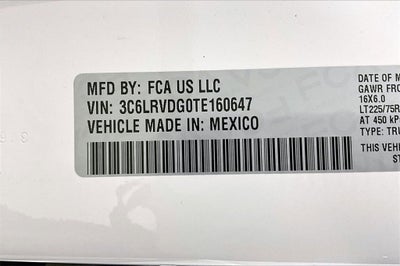 2026 RAM ProMaster Cargo Van Tradesman