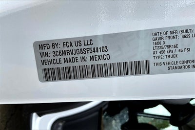 2025 RAM ProMaster Cargo Van Tradesman