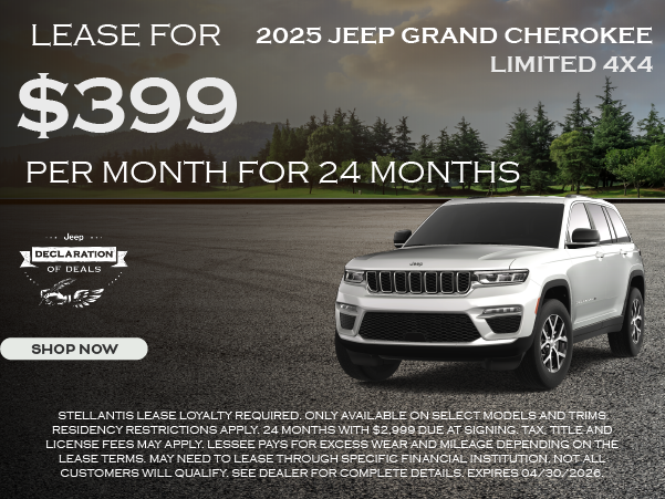 25 Jeep Grand Cherokee